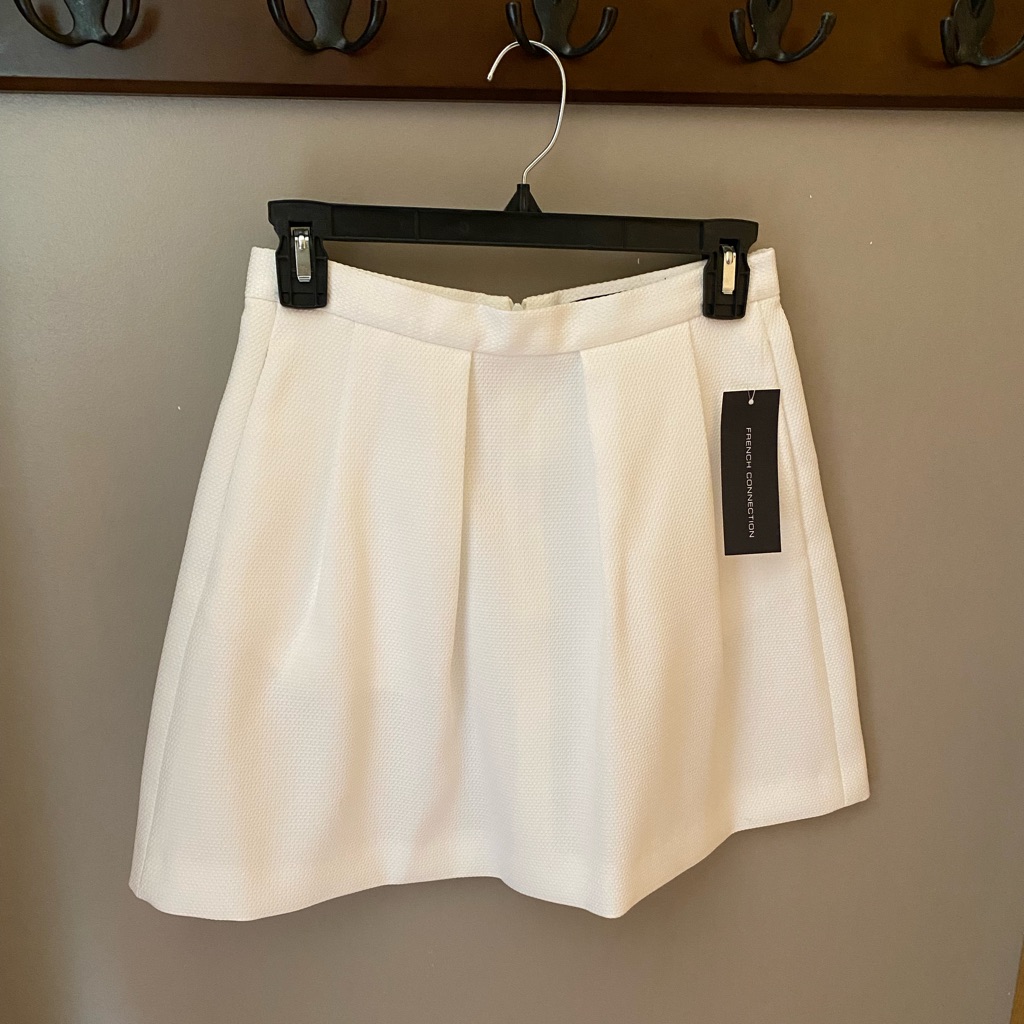 French Connection Brand New White Mini Skirt